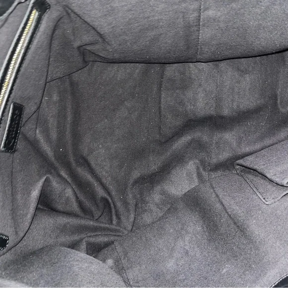 Quince Black Italian Leather Handwoven Tote Bag - Picture 11 of 14